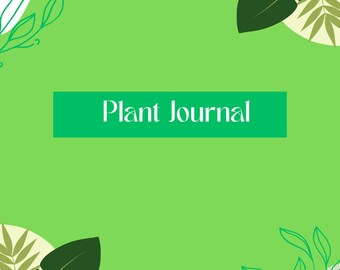 Diario de jardinería, diario de plantas, diario de seguimiento del cuidado de las plantas, cuaderno de flores, regalo para los amantes de las plantas, regalo para la abuela, cuidado de las plantas de interior, cuidado de las flores