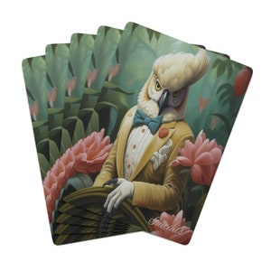 Gentleman Bird Custom Poker Karten