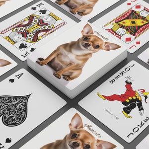 Chihuahua Hund Kundenspezifische Pokerkarten