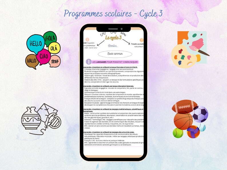 Programmes scolaires Cycle 3 Nouveaux programmes 2023 image 2