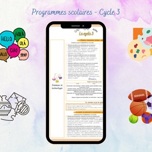 Programmes scolaires Cycle 3 Nouveaux programmes 2023 image 6