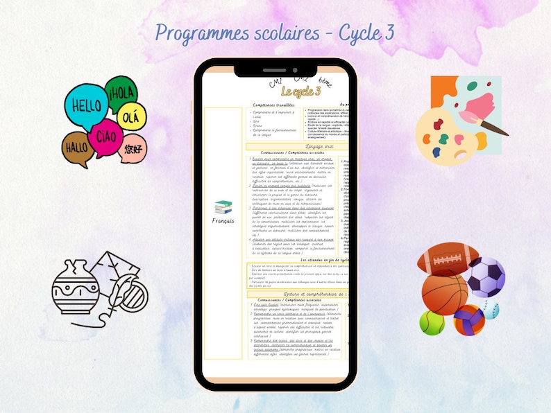 Programmes scolaires Cycle 3 Nouveaux programmes 2023 image 4