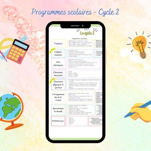 Fiches programmes scolaires Cycle 2 画像 4