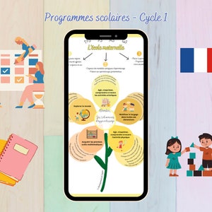 Fiches programmes scolaires Cycle 1 image 2