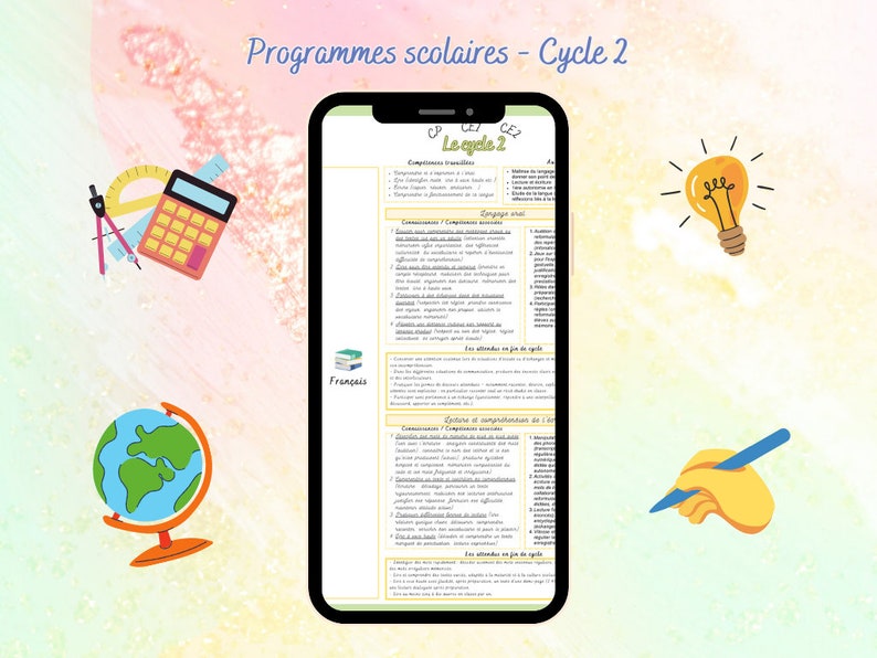 Fiches programmes scolaires Cycle 2 画像 5