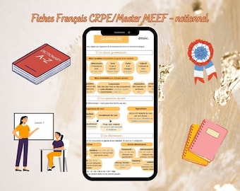 NEW ! Fiches bases Français - CRPE, master MEEF