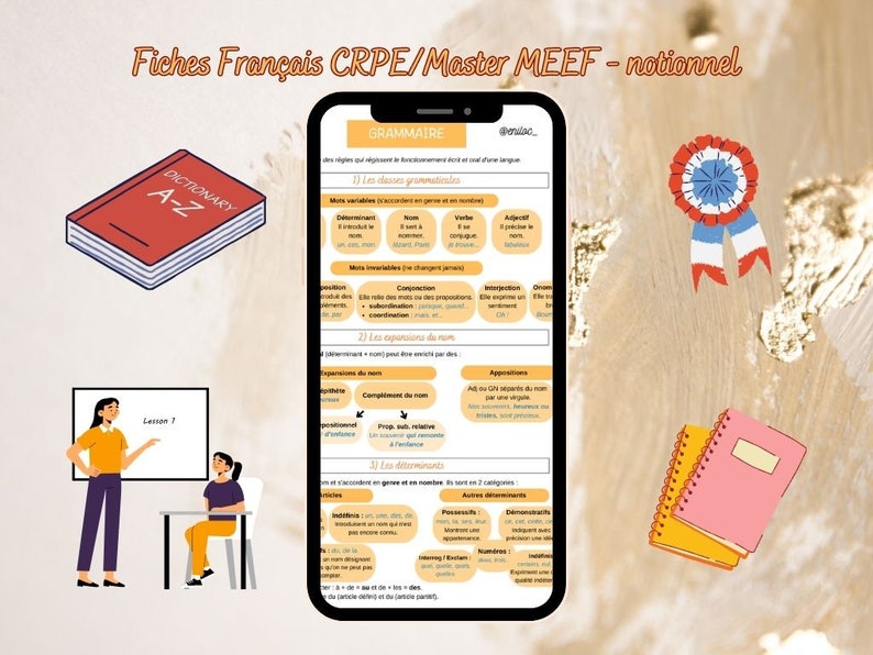 Fiches bases Français CRPE, master MEEF image 1