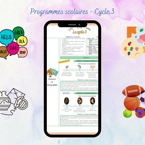 Programmes scolaires Cycle 3 Nouveaux programmes 2023 image 5