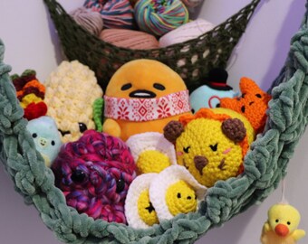 Crocheted Plushie/yarn Hammock | Handmade