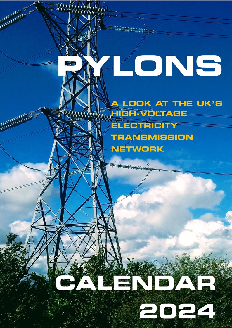 PYLONS WALL CALENDAR 2024 A3 Size Unusual Novelty Science Etsy