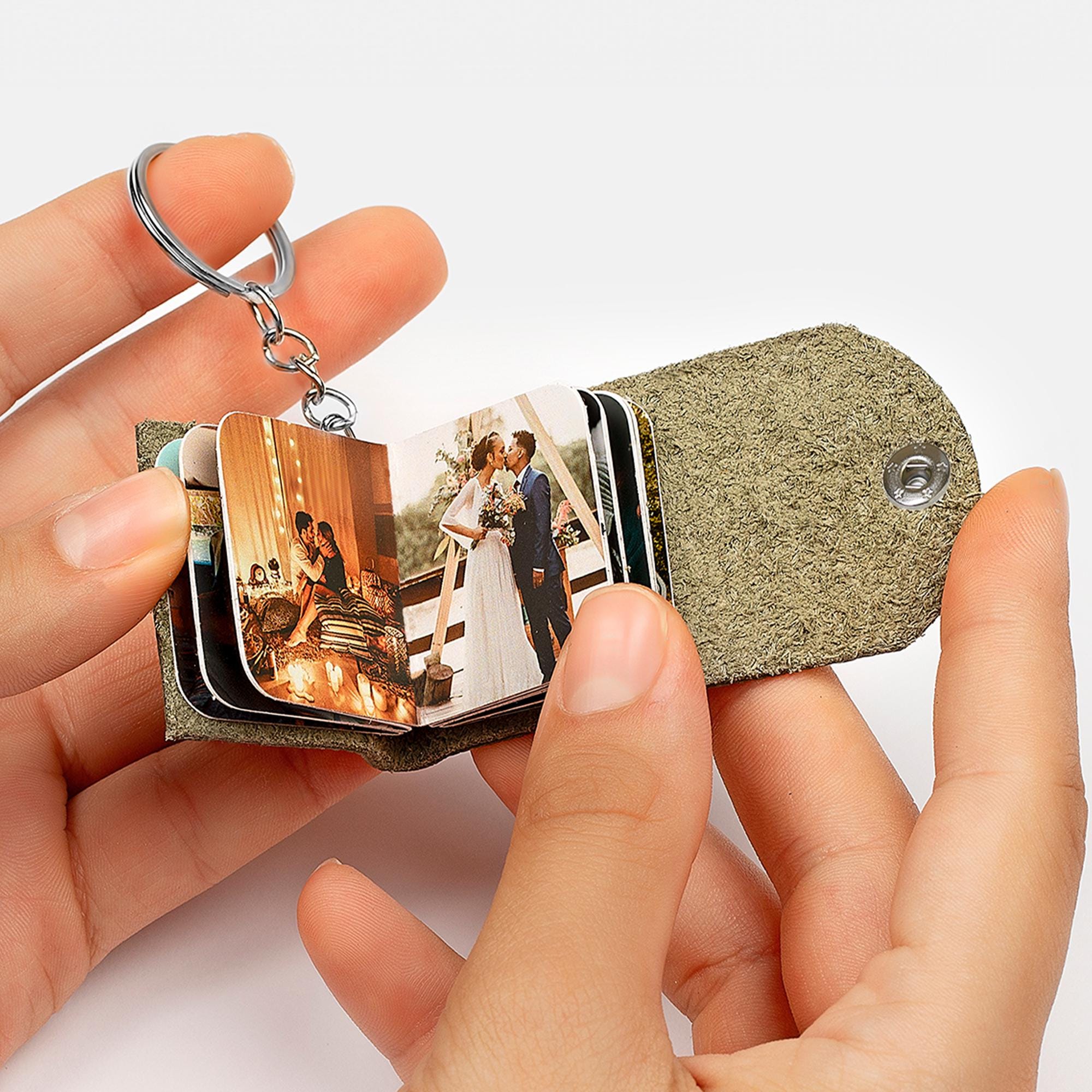 Photo Album Keychain, Personalized Gift for Him, Anniversary Gifts, Boyfriend Birthday, Christmas Gift, Gift for Her, Custom Couples Gift