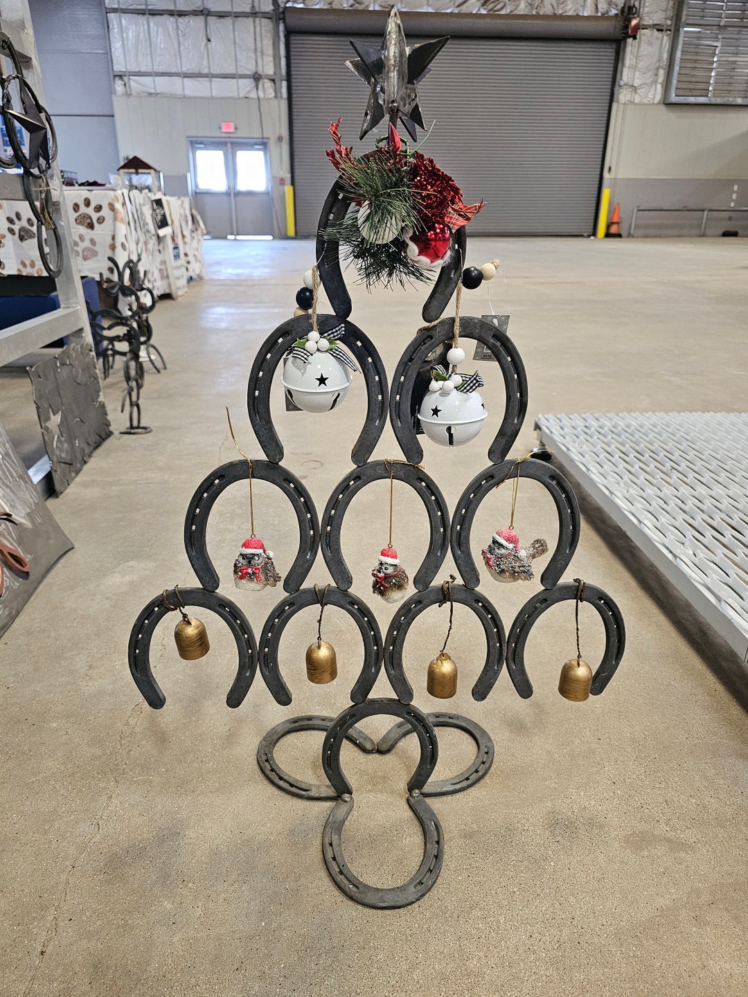 Horseshoe Christmas Tree Etsy