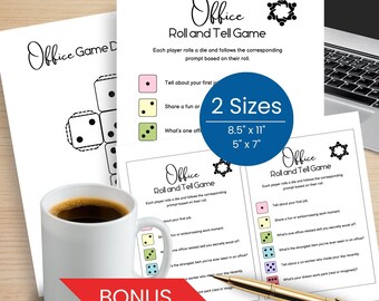 Team Building Spiele, Büro Partyspiele, Würfelspiel, Eisbrecher Spiele, Coworker Aktivität, Arbeit Happy Hour Spiel, Arbeitsspiele zum Ausdrucken
