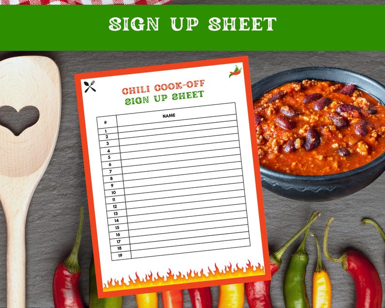 Chili Cook off Kit, Chili Cook off Party Ideas, Chili Contest, Chili ...