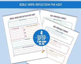 Sunday School Bible Verse Mapping for Kids, Children's Bible School Ministry, Kids Bible Study Bible Verse Study Template Printable Form