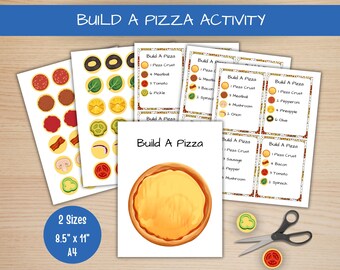 Pretend Play Build A Pizza, Preschool Homeschool, Preschool Worksheets, Homeschool Printables, Montessori Toddler Curriculum, Activity Book