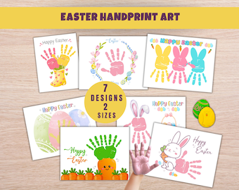 Easter Handprint Art, Easter Art, Easter Crafts, Handprint Craft, Sunday School Craft, Spring Handprint, Easter Printable, Easter Activities