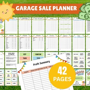 Yard Sale, Garage Sale, Garage Sale Planner, Garage Sale Kit, Tag Sale, Yard Sale Sign, Event Flyer, Yard Sale Kit, Yard Sale Tracker