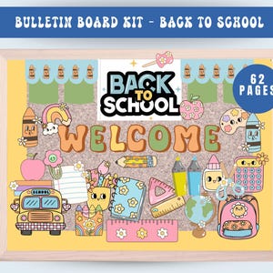 Bulletin Board Kit, Back To School Bulletin Board Kit, Classroom Theme, Fall Bulletin Board, Teacher Decoration, Groovy Classroom Teacher