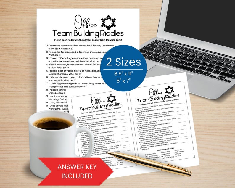Team Building Games, Office Riddles Game, Office Party Games, Ice ...