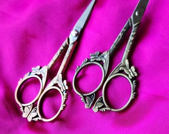 Butterfly embroidery scissors | Sewing scissors or quilting scissors | Embroidery gift | Vintage scissors | Stocking stuffers for adults