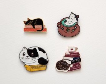 Katzen Nadelmagnete für Kreuzsticher, Stickerei-Liebhaber, Handwerker und Buchliebhaber | Magnetischer Nadelmagnet