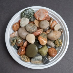 1 Pound Unpolished Lake Michigan Rocks, Great Lakes Stones, Tumbling Stones, Lake Michigan Rocks, Assortment of Rocks and Fossils