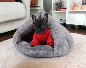 Small Plush Pet Beds - Toy Dog Bedding - Luxury Cat Cave - Soft Anti Anxiety Small Pet Beds, Fluffy Dog Bed | Gift For Pets