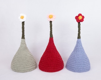 Crochet Flower Hat: Pikmin Inspired, Bendable Stem