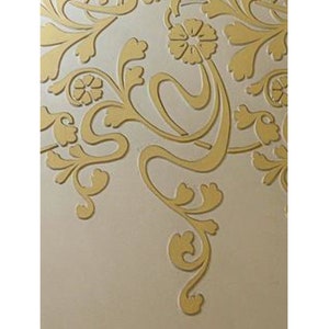 Jugendstil Wandschablone #43 - Streifen Digitale Schablone