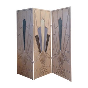 Art Deco Room Divider Folding Screen &quot;Snow Queen&quot; (Snedronningen)