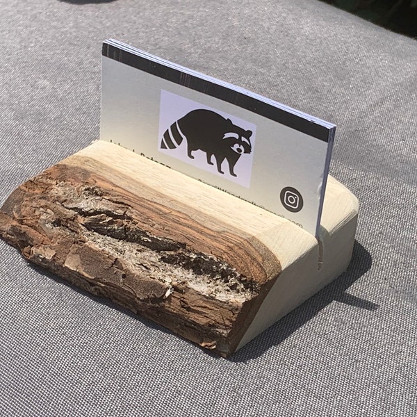 Live Edge Business Card Holders