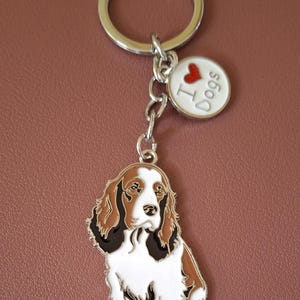Cocker Spaniel keyring, with gift bag