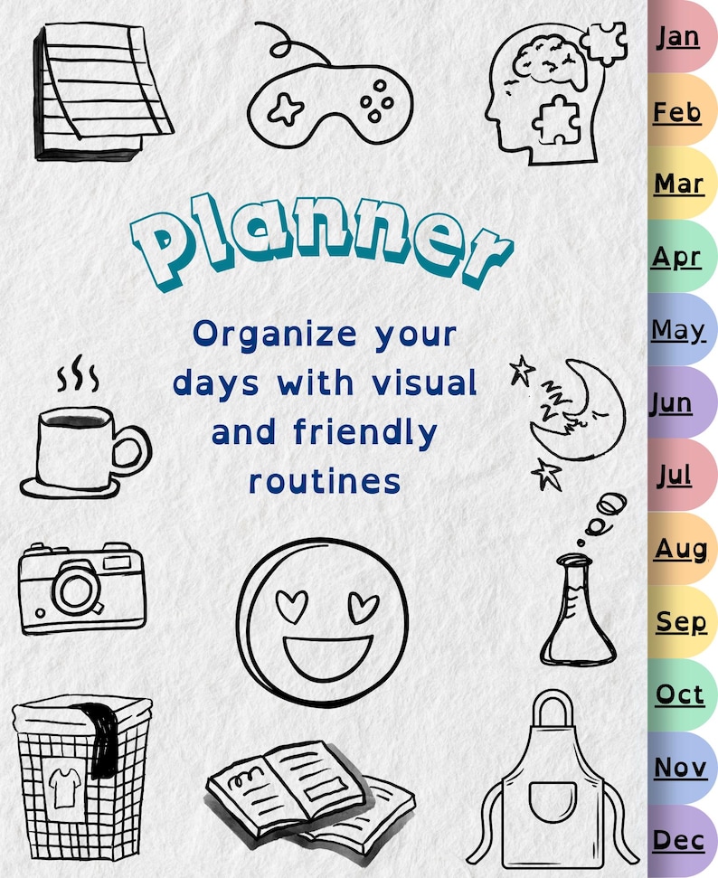 Neurodivergent Kids Visual Planner | Autism &amp; Adhd-friendly Printable ...