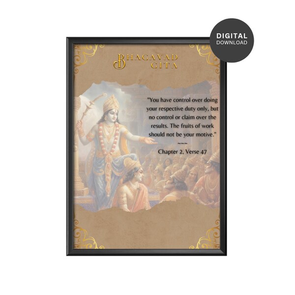 Bhagavad Gita Wall Art - Etsy