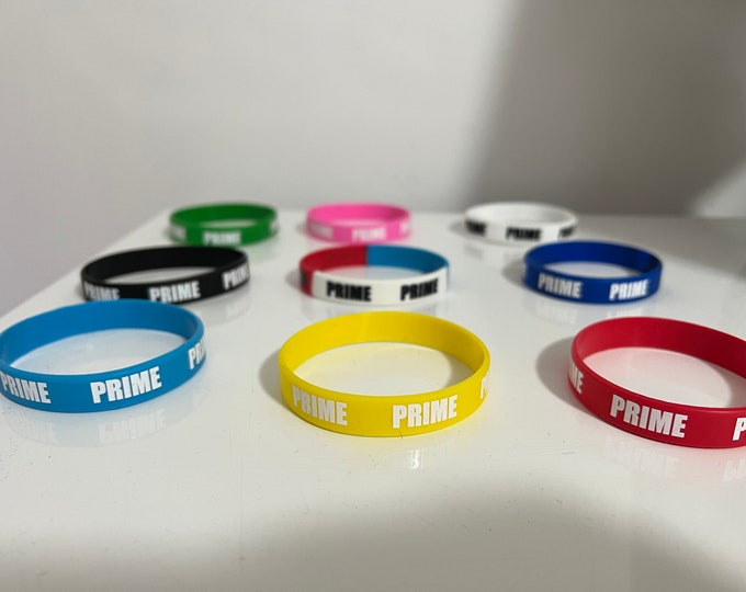Prime Wristbands Silicone Gifts Childrens Adults Unisex Christmas