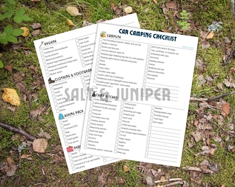 Lista di controllo per il campeggio in auto