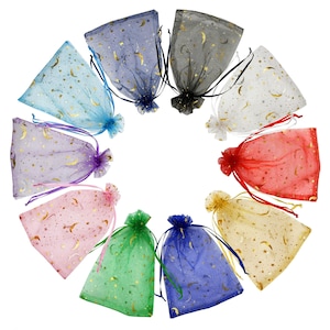 4&quot;x5&quot; Drawstring Organza Bags, Wedding Party Favor Sheer Bags, Jewelry Pouch, Candy Bags, Makeup and Event Favor Bags, Valentine&#39;s Day Gift