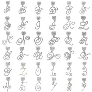 Initial Charm, designer inspired, bracelet charm, personalized jewelry, wholesale supply, do it yourself, Add on charm, 14k initial necklace, two initial necklace, large letters, necklace charms, jewelry making tools, charms for jewelry, 14k Silver