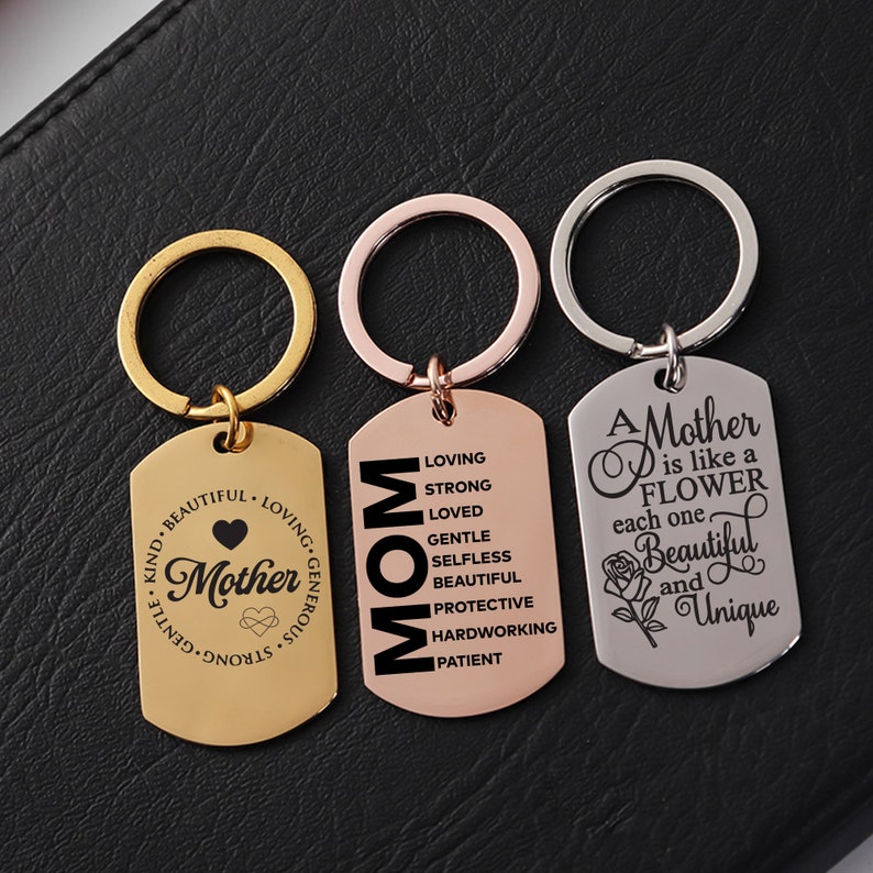 Engraved Keyring Personalized for Mummy,keychain for Mom From Daughter