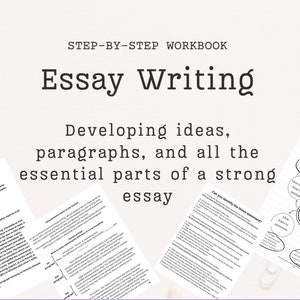 Essay Writing Workbook for Students | Step-by-Step Essay Guide | Editing, Outlines, Samples | Grades 6-8