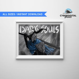 Artorias the Abysswalker [Dark Souls | From Software | Dark Fantasy | Game Art Poster | Wall Decor Print | Gift Idea]