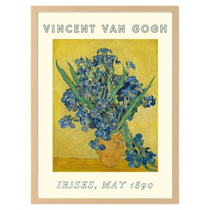 Vincent van Gogh | Irises | Digital Poster with Text