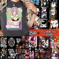 2500+ Anime Bundle Designs with CLEAR Background, Perfect for Print on Demand, T-Shirt Hoddies Anime PNG, Anime SVG, Mega Pack Anime Designs