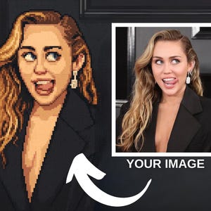 Personalisiertes Pixel Art Portrait von Deinem Foto, personalisierter Retro Game Style Charakter, digitaler Download, einzigartiges Geschenk für Gamer & Kunstliebhaber