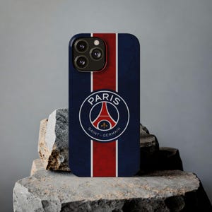 Coque de portable Paris Saint-Germain, Housse de portable PSG, Skin de portable mince, Cadeau pour fan de football, Protecteur de portable pour sport