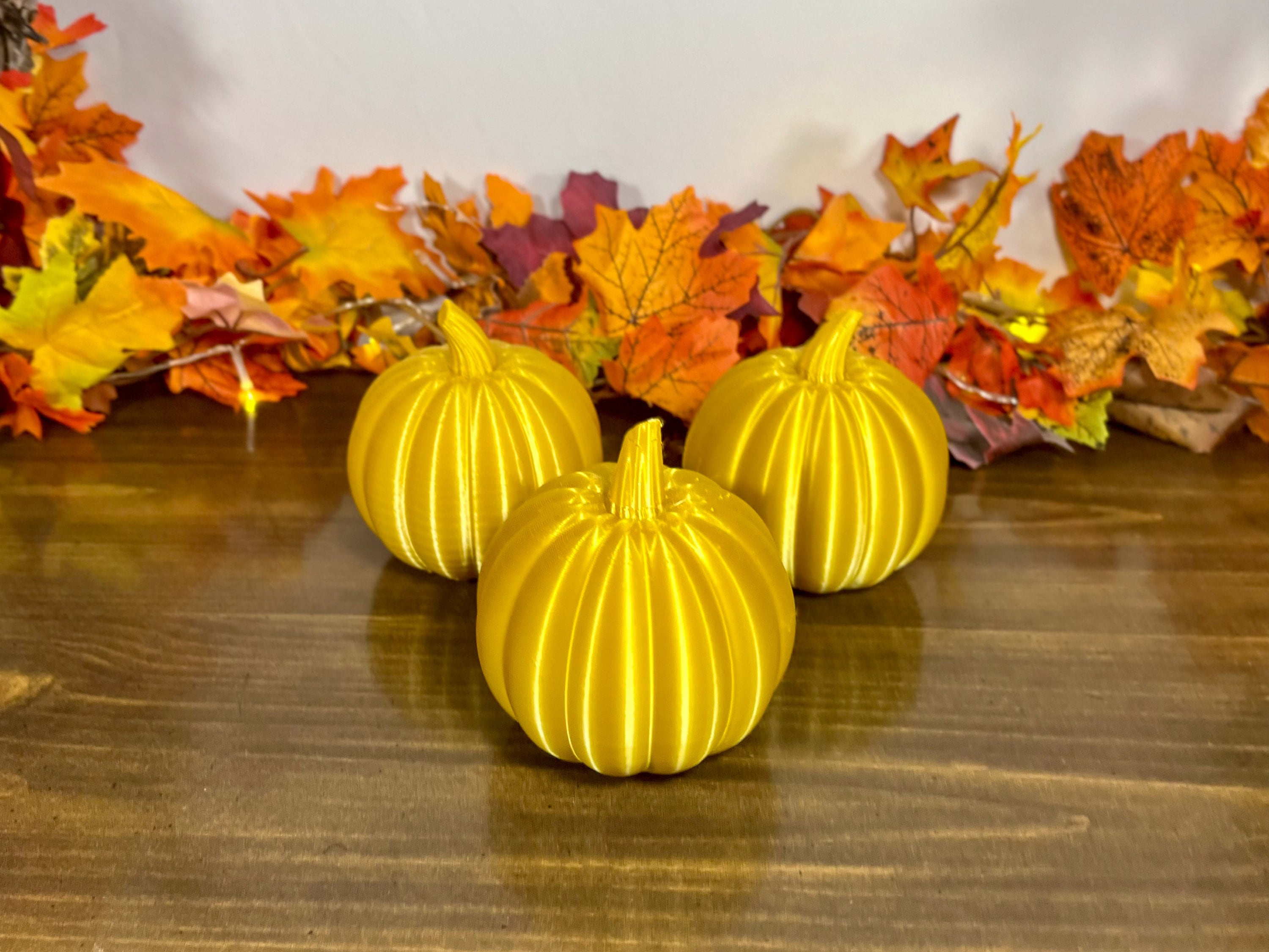 Goldener Glitzer-Kürbis Aufnäher – Halloween Deko, Herbstparty & Kindergeburtstag