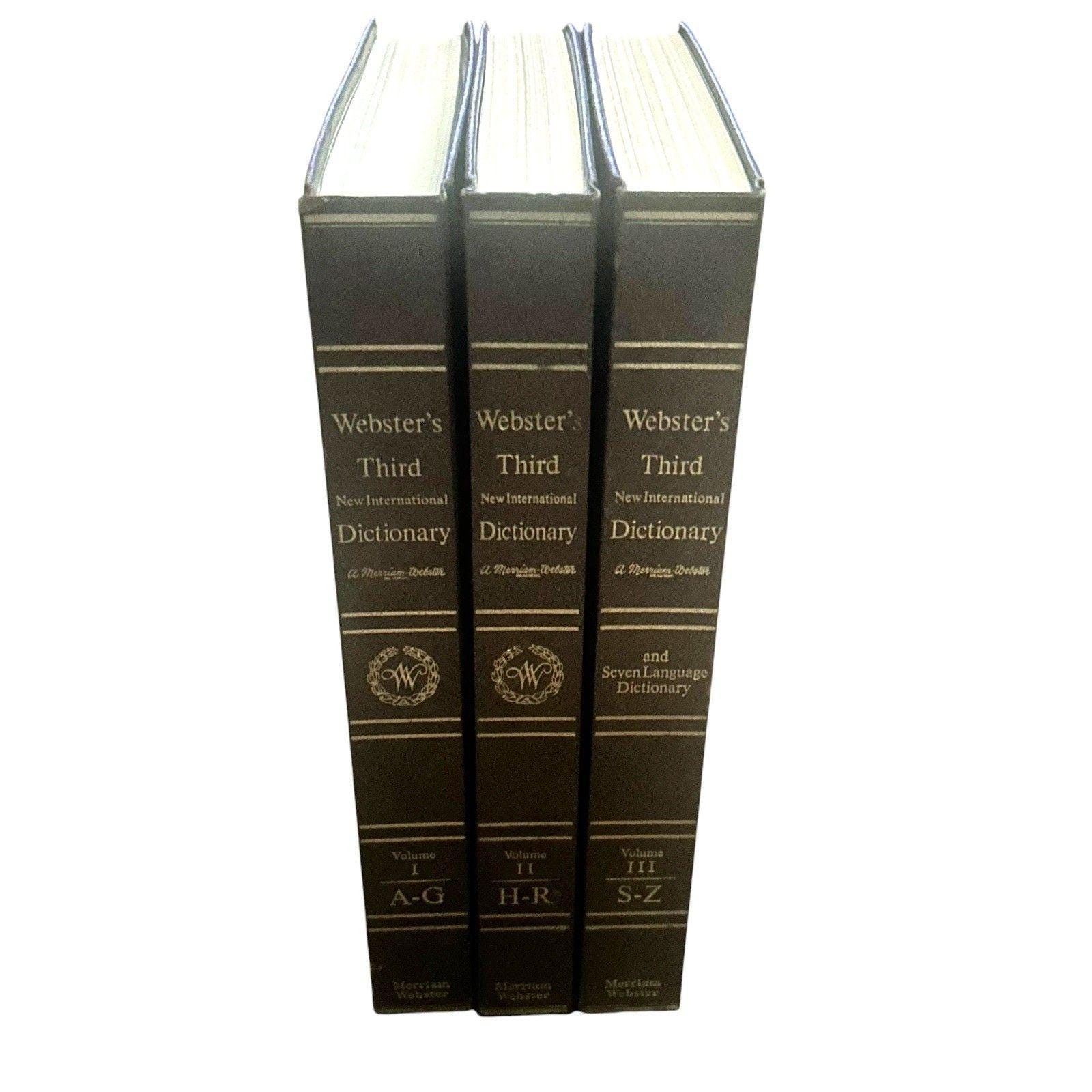 Webster International Dictionary - Etsy