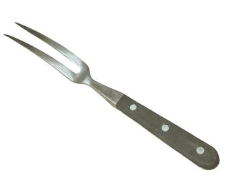 Vintage Dreizack Rostfrei Meat Carving Fork Stainless Steel Germany 10.5