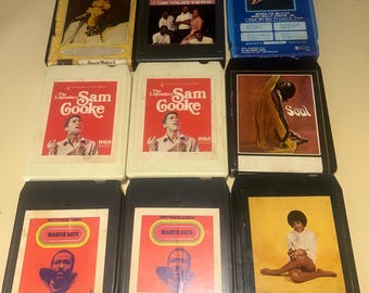Vintage Soul 8 Track Lot Marvin Gaye Sam Cooke Platters R&B Tapes